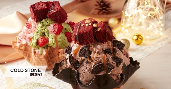 【全台】Hershey’s控請尖叫！COLD STONE首波極濃巧克力系　「巧克金聖誕」撒上金色雪花限時特價中！
