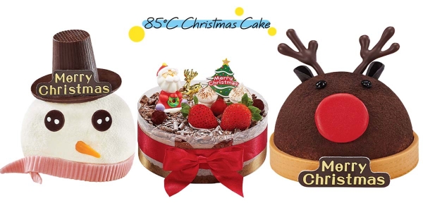 【全台】85˚C聖誕蛋糕太吸睛！　「雪人、麋鹿、聖誕老公公」可愛到尖叫！