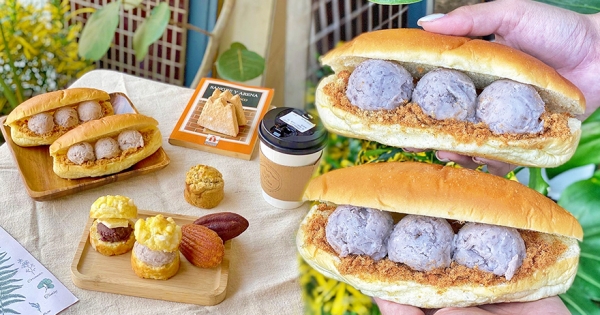 【台中】早餐店餐包塞「三球芋泥」餡滿出來　芋泥控吃到誠意：夢幻早餐啊