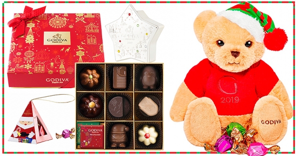 【全台】交換禮物首選！GODIVA「聖誕巧克力禮盒」精緻登場　聖誕小熊超暖萌