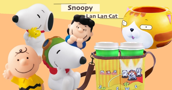 【全台】這也太可愛！小七推「史努比公仔」8角色齊聚　加碼超鬧「白爛貓大頭馬克杯」