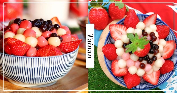 【台南】草莓尬湯圓超搭！「南泉冰菓室」鋪滿不怕你吃　大草莓入口超甜