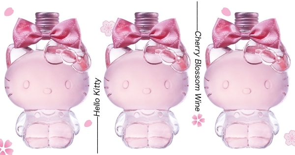 【全台】是櫻花Kitty♥　「Hello Kitty造型櫻花酒」薄櫻粉色美呆　加碼附超萌「手工櫻花杯」