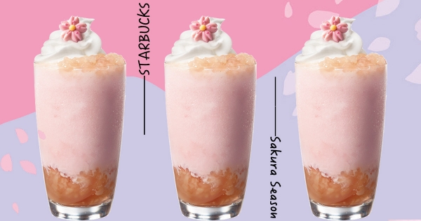 【全台】這杯要喝到! 星巴克「春櫻蜜桃奶霜星冰樂」粉嫩登場 加碼飲料「這兩天買一送一」