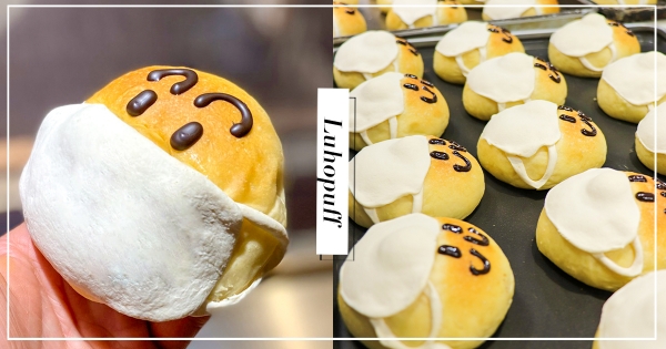 【台中】麵包也要健康管理！　「戴口罩紅豆胖」每日限量出爐　療癒模樣好想咬一口～