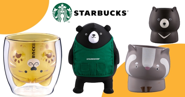 【全台】是最可愛的台灣黑熊！　星巴克推超萌「石虎、白鼻心」馬克杯　喝咖啡就是要這麼療癒❤