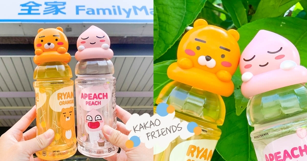 【全台】KAKAO粉絲快衝！全家推超吸睛「Ryan水果風味飲」　粉嫩呆萌「Apeach大頭」融化你的心♡