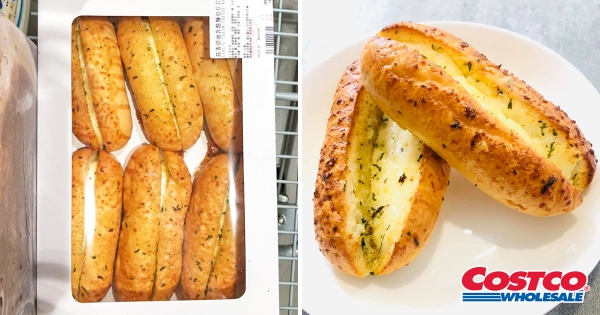 【全台】長肉肉也要吃！　好市多邪惡新品「蒜香奶油乳酪麵包」　加熱後「雙倍濃蒜香」大滿足