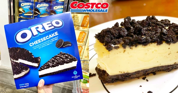 【全台】根本放大版OREO！整塊「OREO餅乾起司蛋糕」　鋪滿餅乾碎成好市多最邪惡新品！