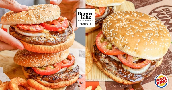 【全台】巧克力控敲碗成功！　漢堡王人氣「巧克力華堡」全台上市　「Hershey’s醬＋火烤牛肉」鹹甜欠嗑～