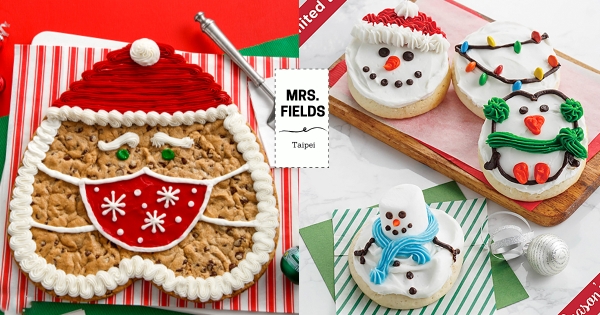 【台北】派對零食首選！　Mrs. Fields「耶誕餅乾禮盒」限定上市　巨大化軟餅乾「口罩聖誕老人」陪過節