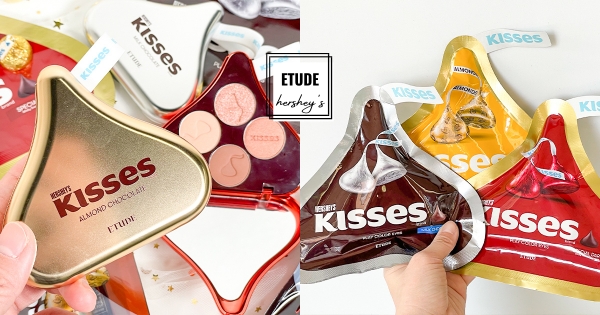 【全台】最狂美妝在這！　ETUDE x Hershey’s聯名「水滴巧克力眼影盤」　牛奶巧克力配色吸睛必收！
