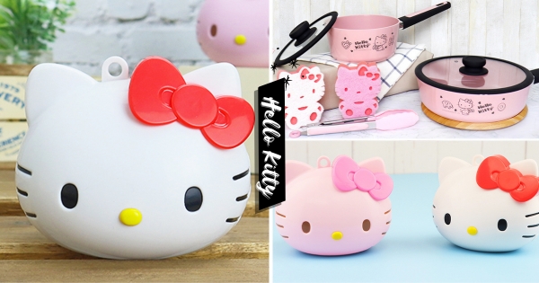 【全台】Kitty控準備剁手手！　7-11母親節預購「Hello Kitty粉嫩鍋具組」　「大頭藍牙喇叭」超萌必收！
