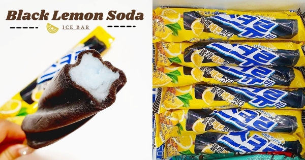 【韓國】冰棒竟然是黑色的！　韓國LOTTE推出搞怪「黑色檸檬蘇打冰棒」　酸甜滋味直接沁涼一夏～