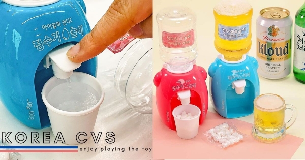 【韓國】廢到笑的超商小物！大人狂搶「迷你糖果飲水機」　努力一下就要按一顆獎勵自己！