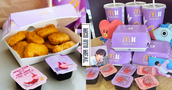 【全台】阿米們吃起來！　韓國麥當勞「BTS聯名套餐」台灣預備開賣　超嫩「粉紫設計＋質感週邊」搶先亮相