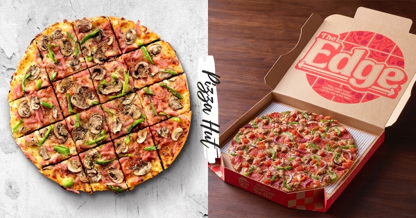 拒絕邊邊！必勝客推復刻版「無邊際披薩」　厚實餅皮撒上滿滿餡料就是爽！