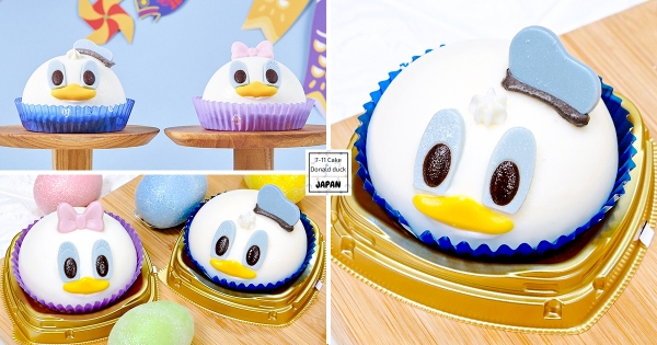 【日本】可愛過頭♡　7-11限定「唐老鴨&黛西蛋糕」造型萌翻　入口即化「香草巧克力味」超療癒
