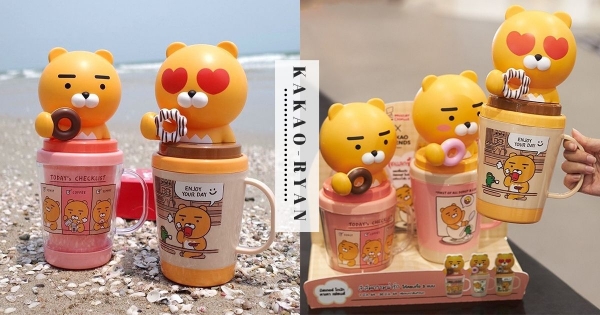 萊恩泰可愛！　Kakao X MisterDount推出「萊恩大頭Q水杯」　雙層保冰讓萊恩陪你清涼一夏♡