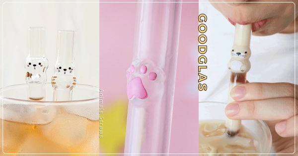 【全台】是小海豹吸管！　宅家必備療癒小物「動物造型吸管」　貓肉球「喝冷飲會變粉嫩」治癒度100%