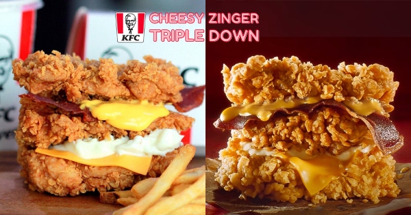 【海外】不需要麵包了！　肯德基超狂「純炸雞堡」　肥宅快樂餐「肉肉疊三層」爽尬培根起司