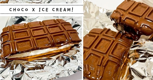【日本】SNS話題新吃法！　惡魔甜點組合「三明治冰餅尬上巧克力」　「冰火口感＋多層次風味」超簡單就能做！