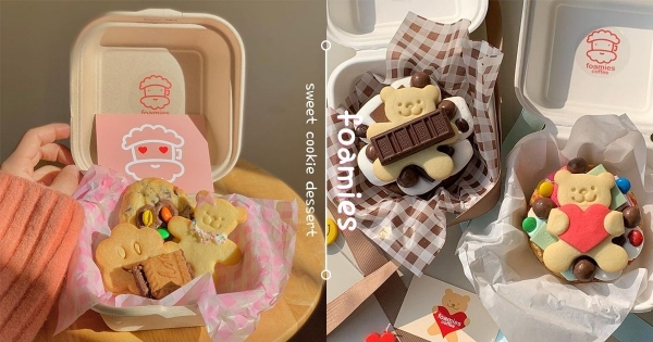 【韓國】萌得你嫑嫑！　咖啡廳販售「熊熊軟餅乾蛋糕」　濕潤豐富口感還有「小熊躺著對你笑」！