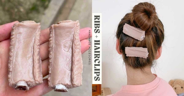 是不是剛喝完排骨湯啦！超有事「清燉排骨髮夾」擬真滿分　別頭上彷彿聞到陣陣排骨香！