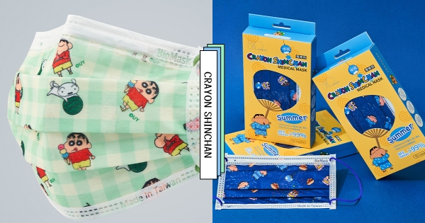 【全台】西瓜綠配色好萌♡　清涼夏日款「蠟筆小新Summer」聯名口罩　穿上浴衣「夏日祭典款」太欠收！