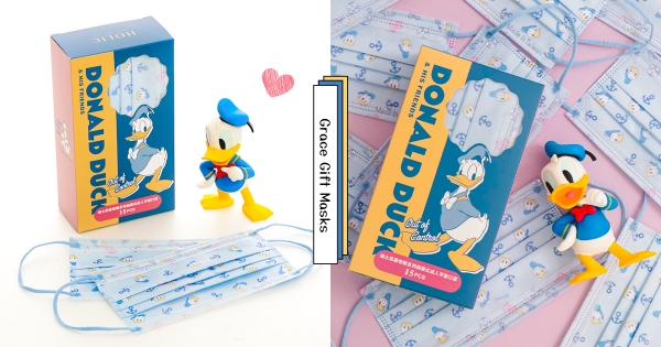 【全台】又有必收款口罩！　迪士尼「唐老鴨海軍風」口罩登場　柔和色調「寶寶藍」戴出潮流質感♡