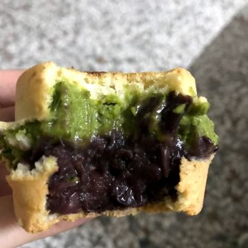 小毛酥皮紅豆餅