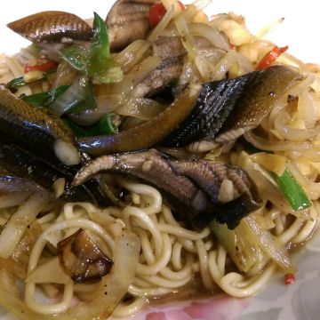 秋月生炒鱔魚