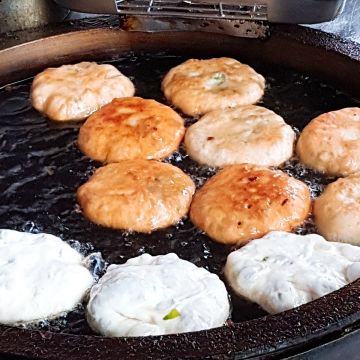 三星何家蔥餡餅