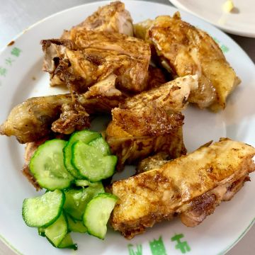 黃大腸煎 燒雞腿