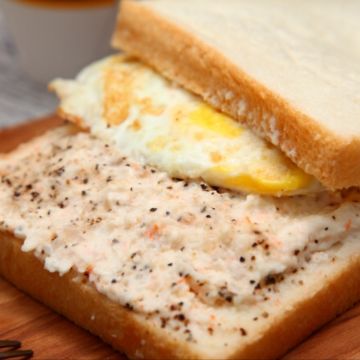 晨吉司漢肉排蛋吐司