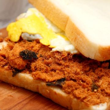 晨吉司漢肉排蛋吐司