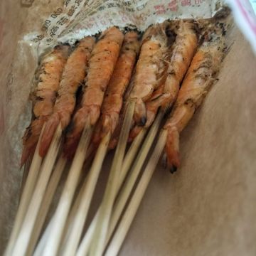 豐收王國免剝殼蝦活蝦現烤