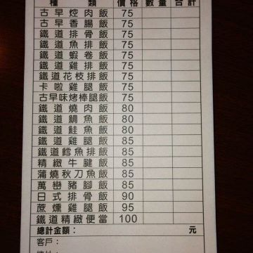 黃平洋鐵道便當（板橋店）