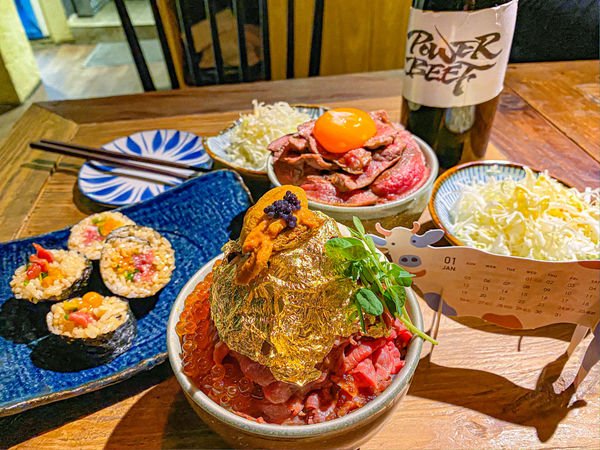 (台北忠孝新生站)Power beef燒肉丼小酒館 中正區餐酒館推薦 超浮誇霸氣土豪丼 翼板牛排 鮮美生牛肉 日本近江牛和牛推薦 肉控天堂
