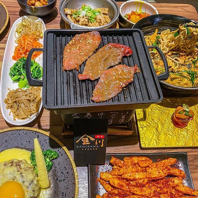 想同時吃韓式跟日式料理無法抉擇的時候！﻿ 就要來科博館附近的 #金川kanekawa ～﻿