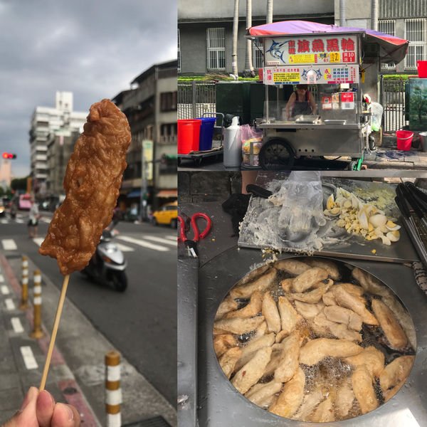 （龍山寺）佛心老闆撐不下去了！微漲2元，一支只要12元旗魚黑輪 現炸超大支還包水煮蛋-東港旗魚黑輪