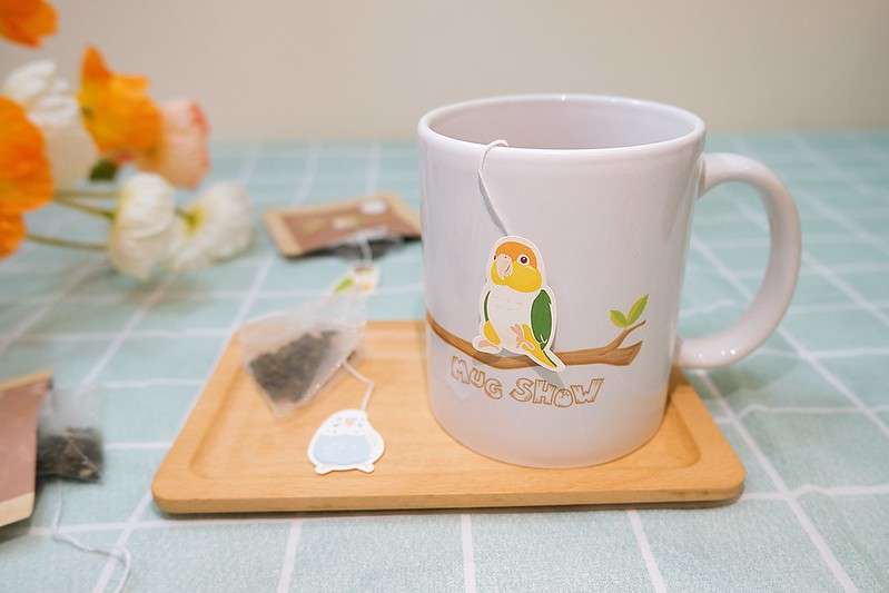 【臺灣創意茶包】一杯創意，鳥圖案茶包可黏貼於馬克杯，不怕茶包吊牌掉入杯中，讓人喝茶也有好心情!