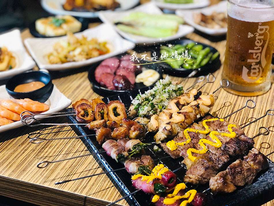 串燒殿-敦化店 串燒 燒烤吃到飽  忠孝復興平價吃到飽  50種以上菜色可選擇  還有各式調酒