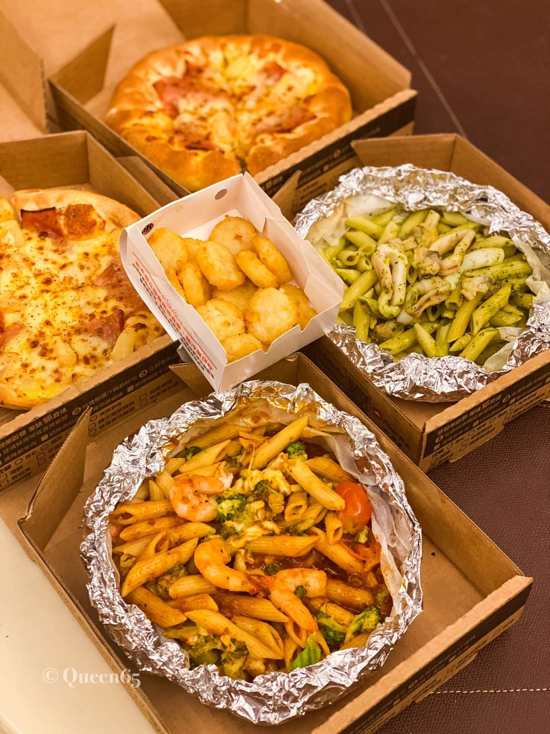 必勝客紙包海鮮筆管麵