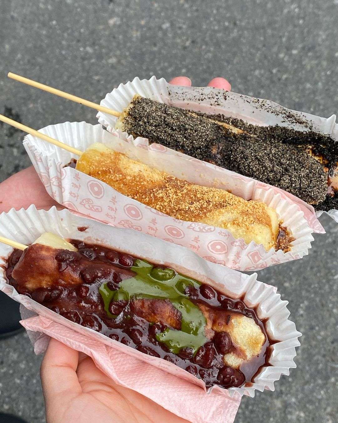 烏來水芙蓉現烤小米麻糬